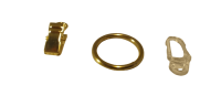 Gardinenringe 3x25mm messing