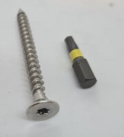 Spanplattenschrauben Edelstahl A2 VA V2A Torx Ø 4mm Länge 60mm