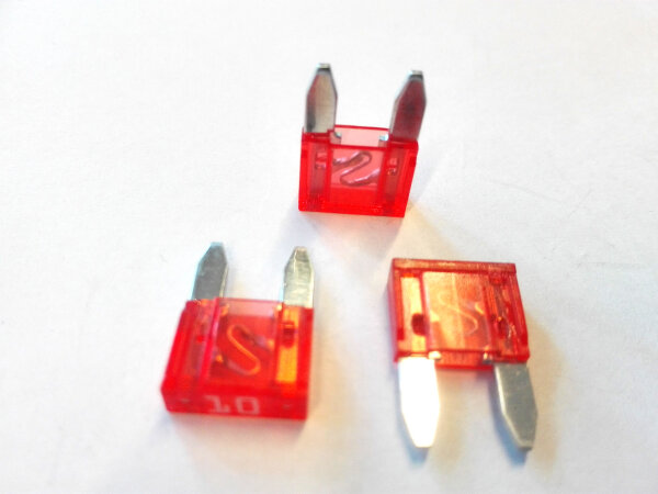 Innovo Mini-Flachsicherungen Rot 12 x 10 A 
